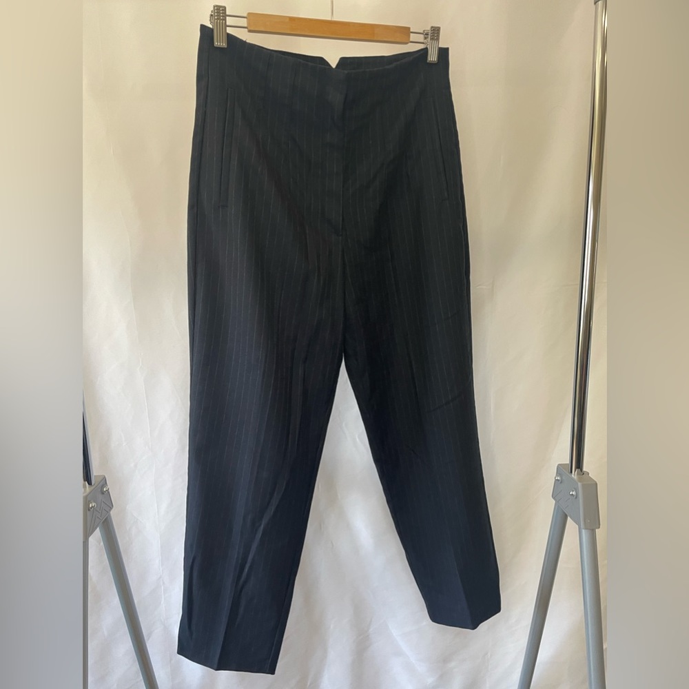 Zara Cropped Pin Striped Dress Pants